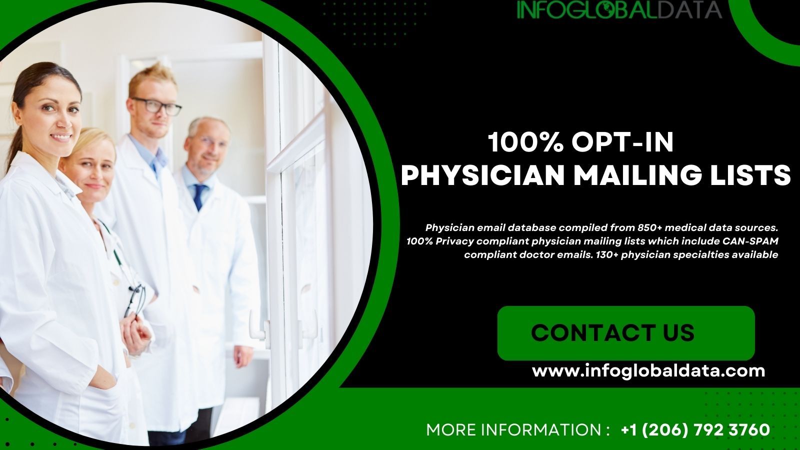 Get Verified 940K+ Opt-in Physicians Email Lists In US From Infoglobaldata