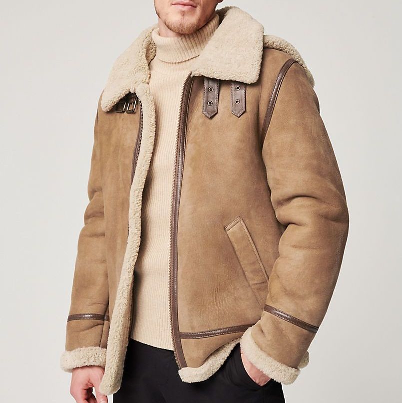 "Mastering Winter Style: The Ultimate Men's Shearling Coat Collection"