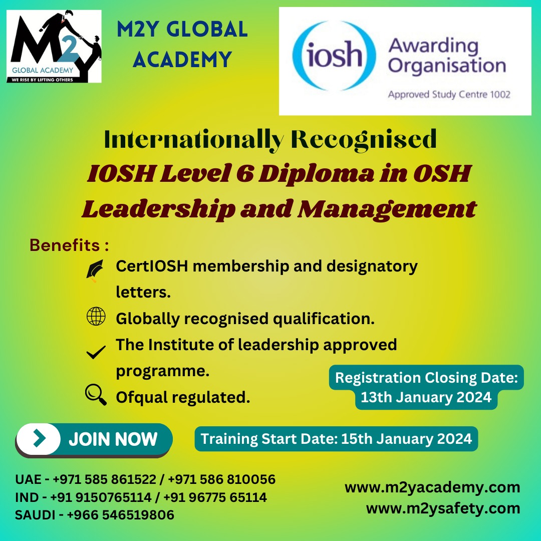 IOSH Level 6 Diploma in OSH Leadership and Management