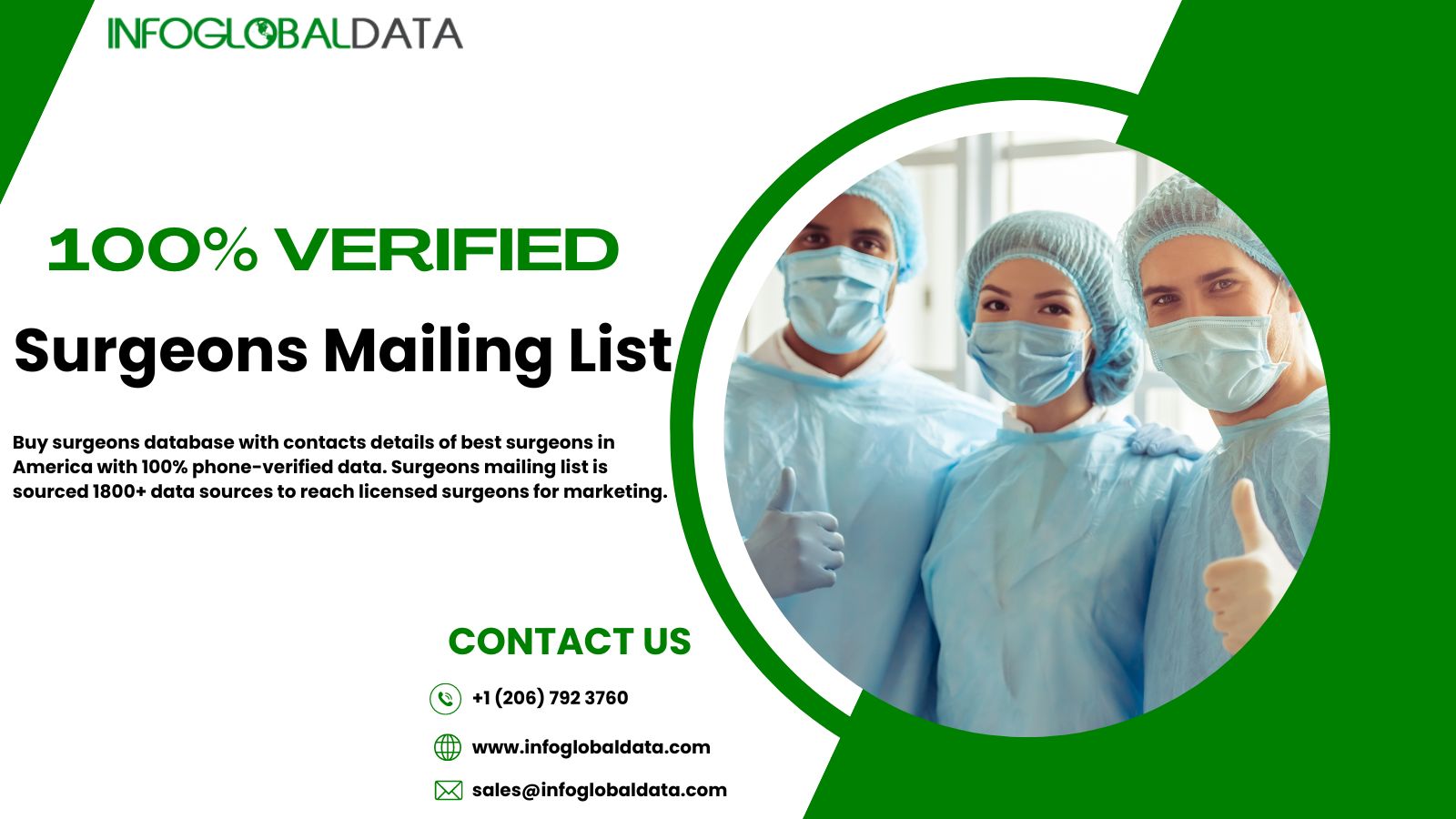 Buy 100% Verified Surgeons Mailing List In US