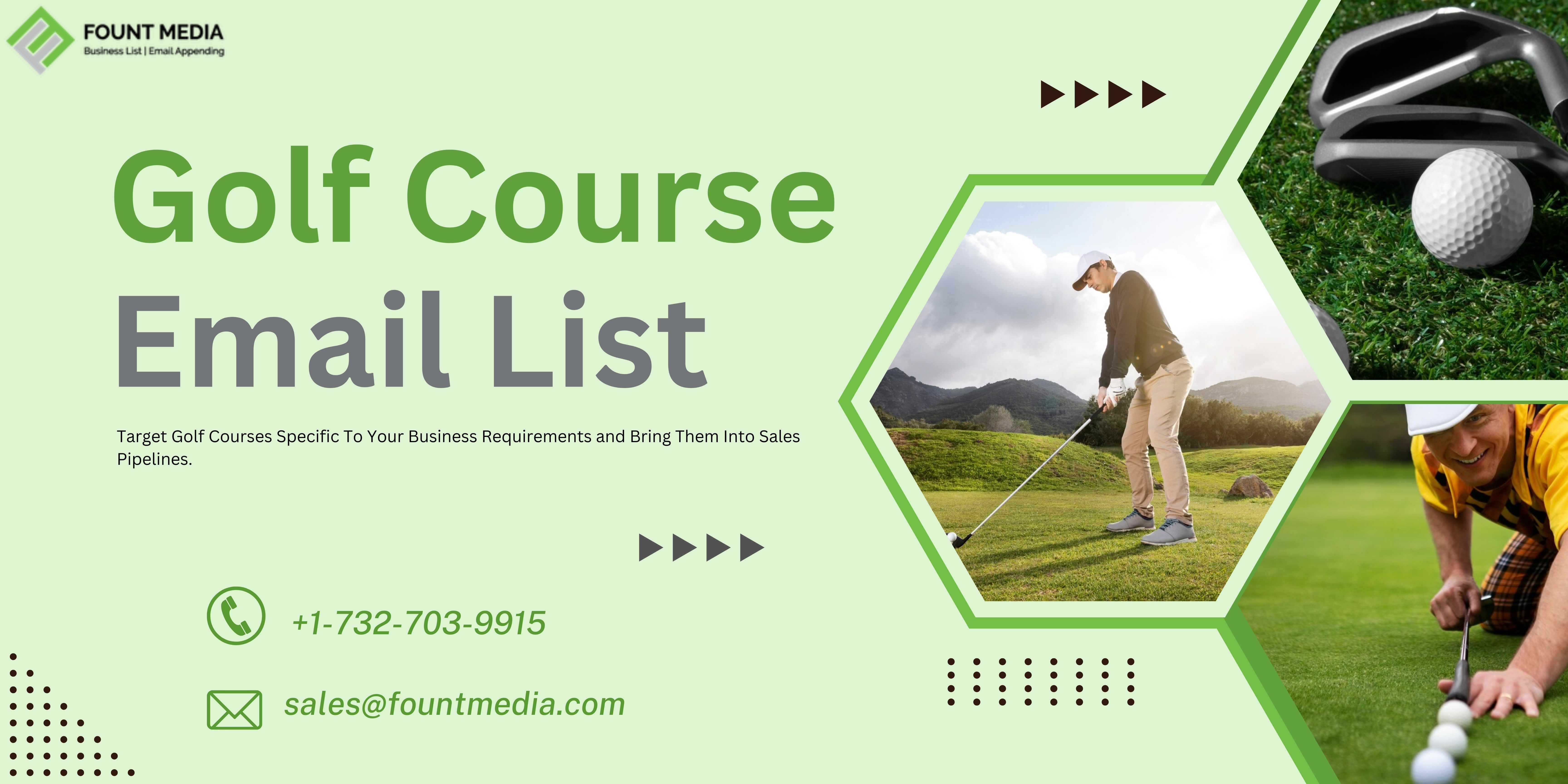 Verified Golf Course Email List | Golf Course Mailing List in USA